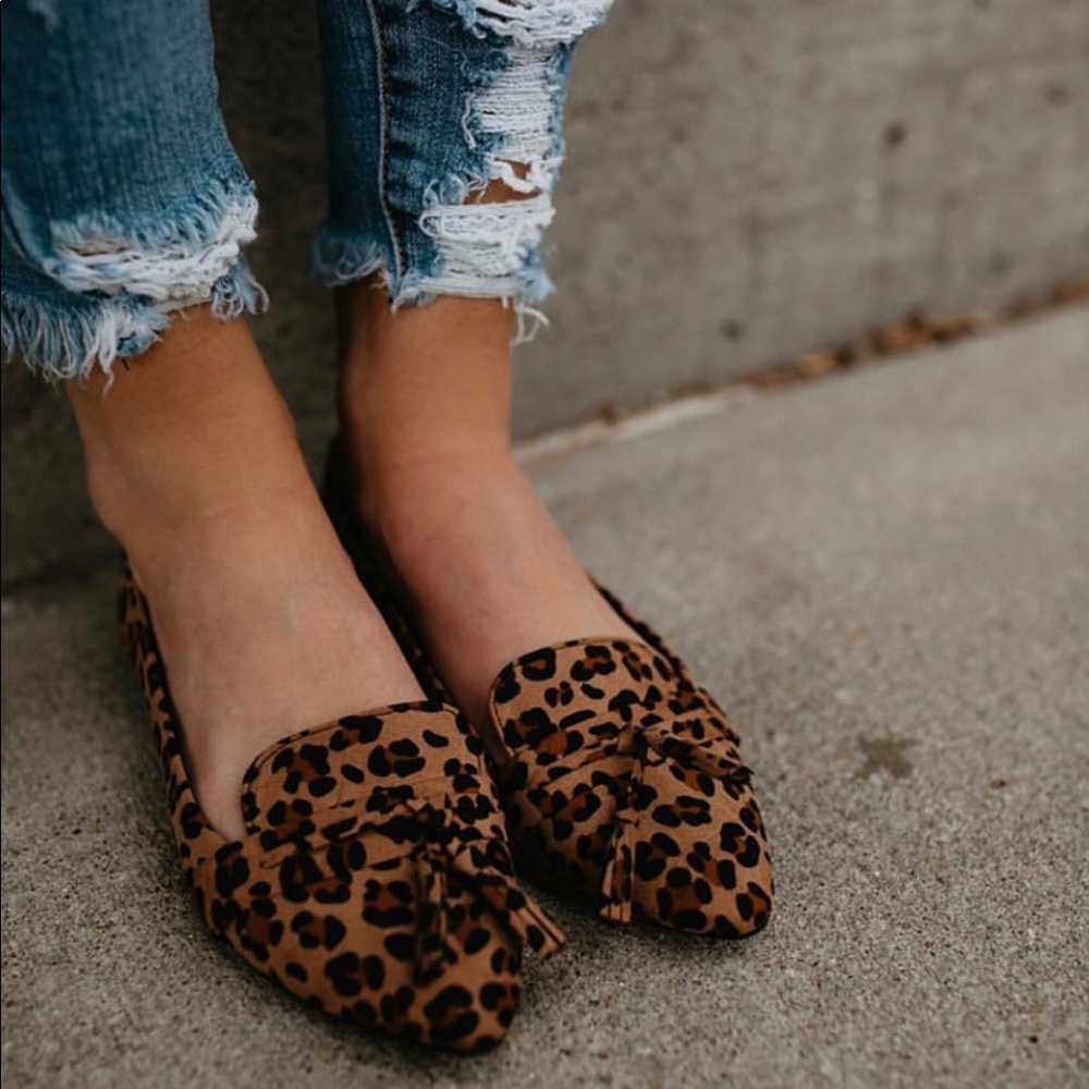 Leopard Tassel loafer